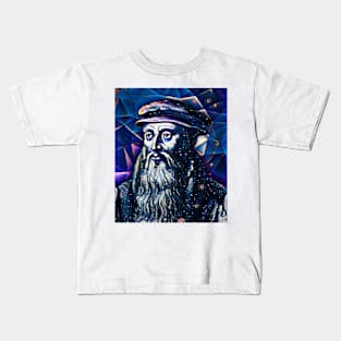 John Knox Dark Night Portrait | John Knox Artwork 5 Kids T-Shirt